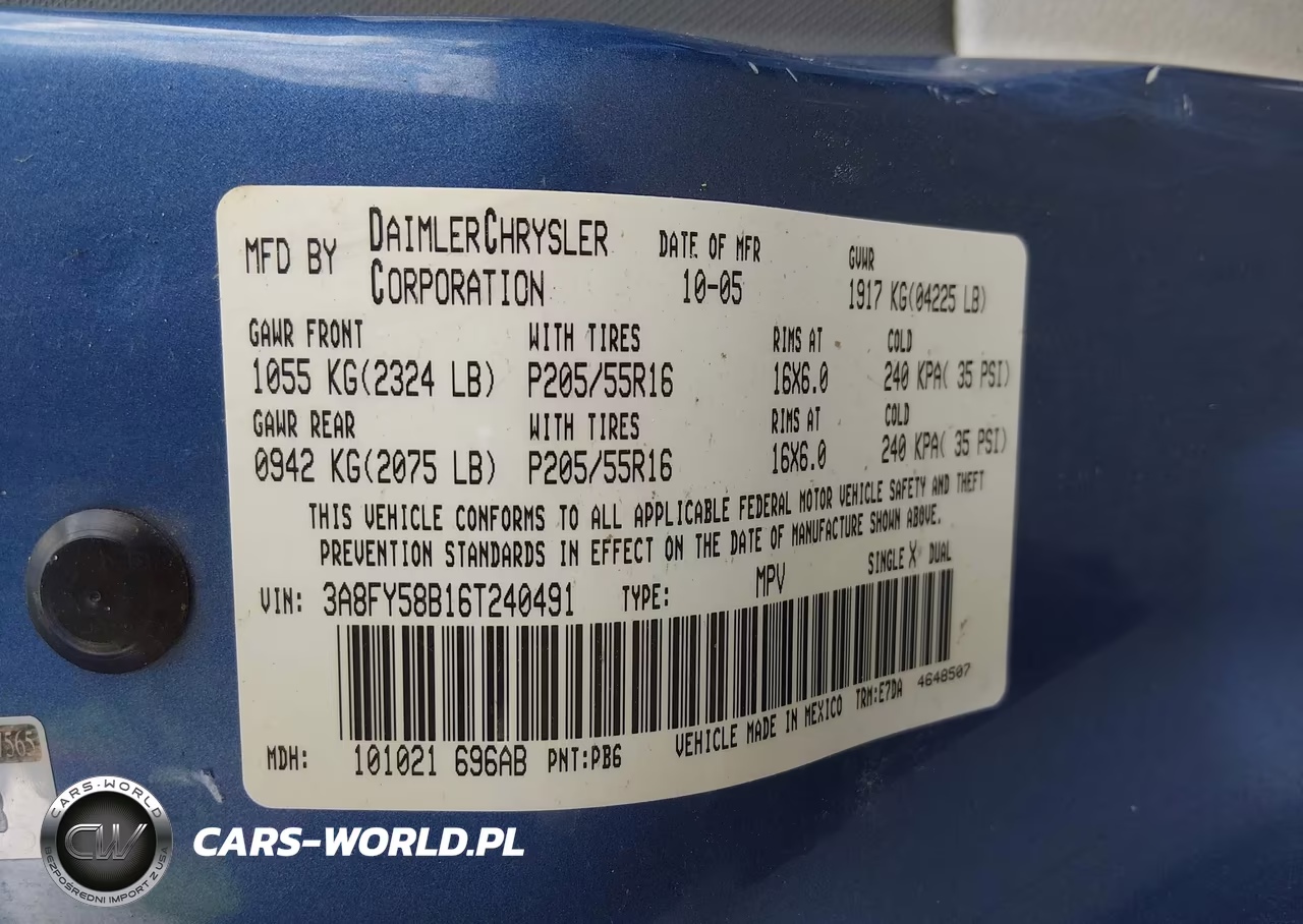 2006 Chrysler Pt Cruiser Touring VIN:3A8FY58B16T240491 - 9
