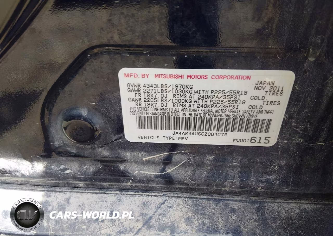 2012 Mitsubishi Outlander Sport Se VIN:JA4AR4AU6CZ004079 - 9