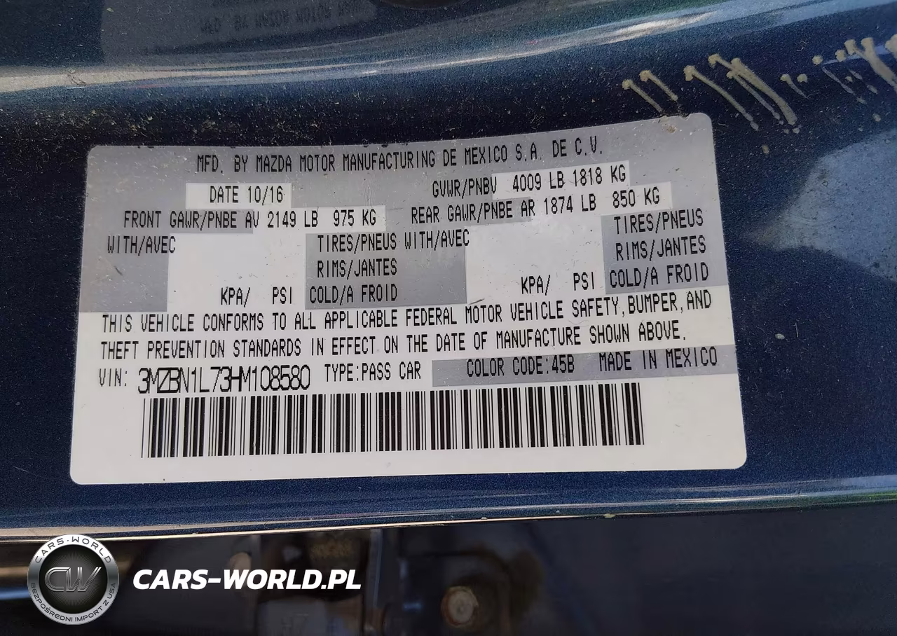 2017 Mazda Mazda3 Touring VIN:3MZBN1L73HM108580 - 9