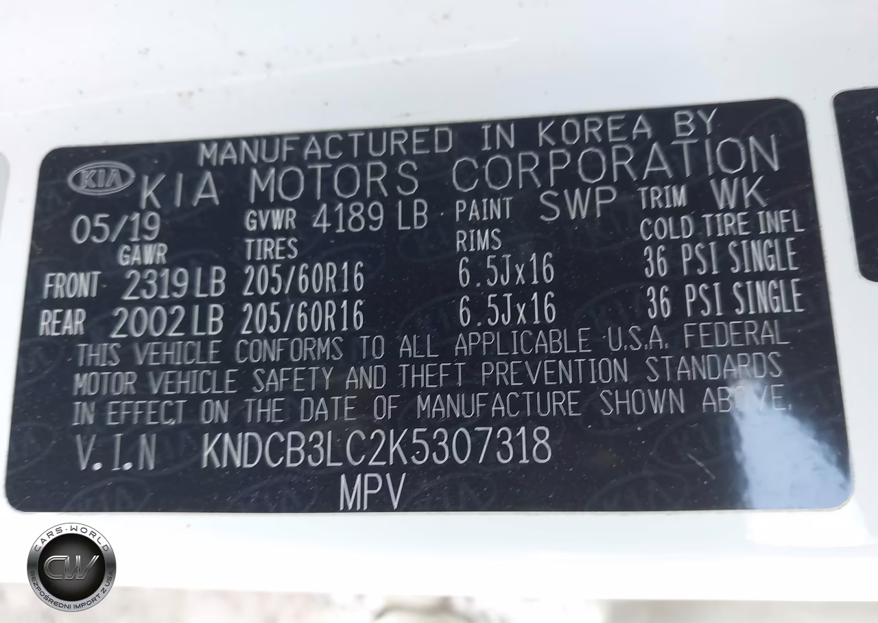 2019 Kia Niro Lx VIN:KNDCB3LC2K5307318 - 9