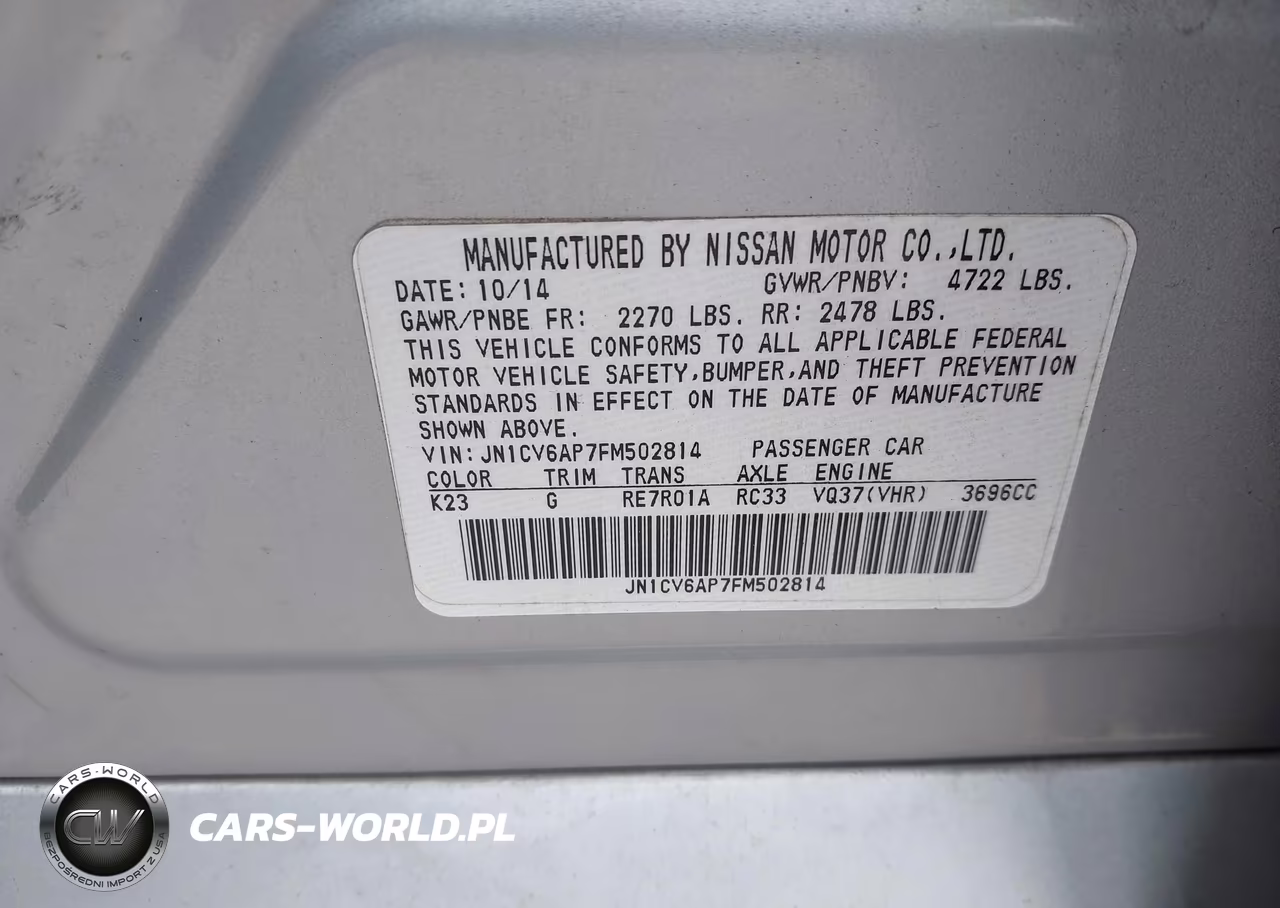2015 Infiniti Q40 VIN:JN1CV6AP7FM502814 - 9