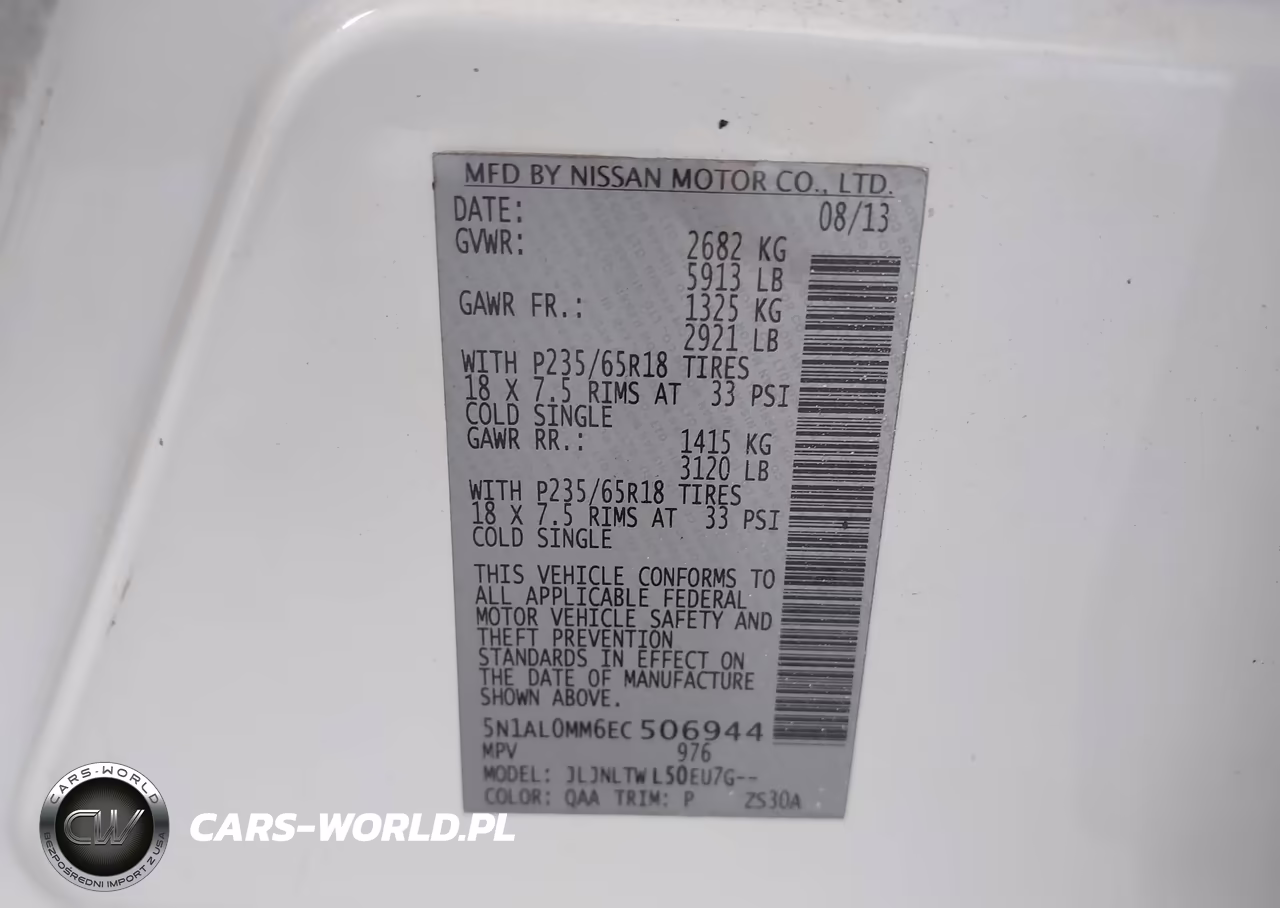 2014 Infiniti Qx60 VIN:5N1AL0MM6EC506944 - 9