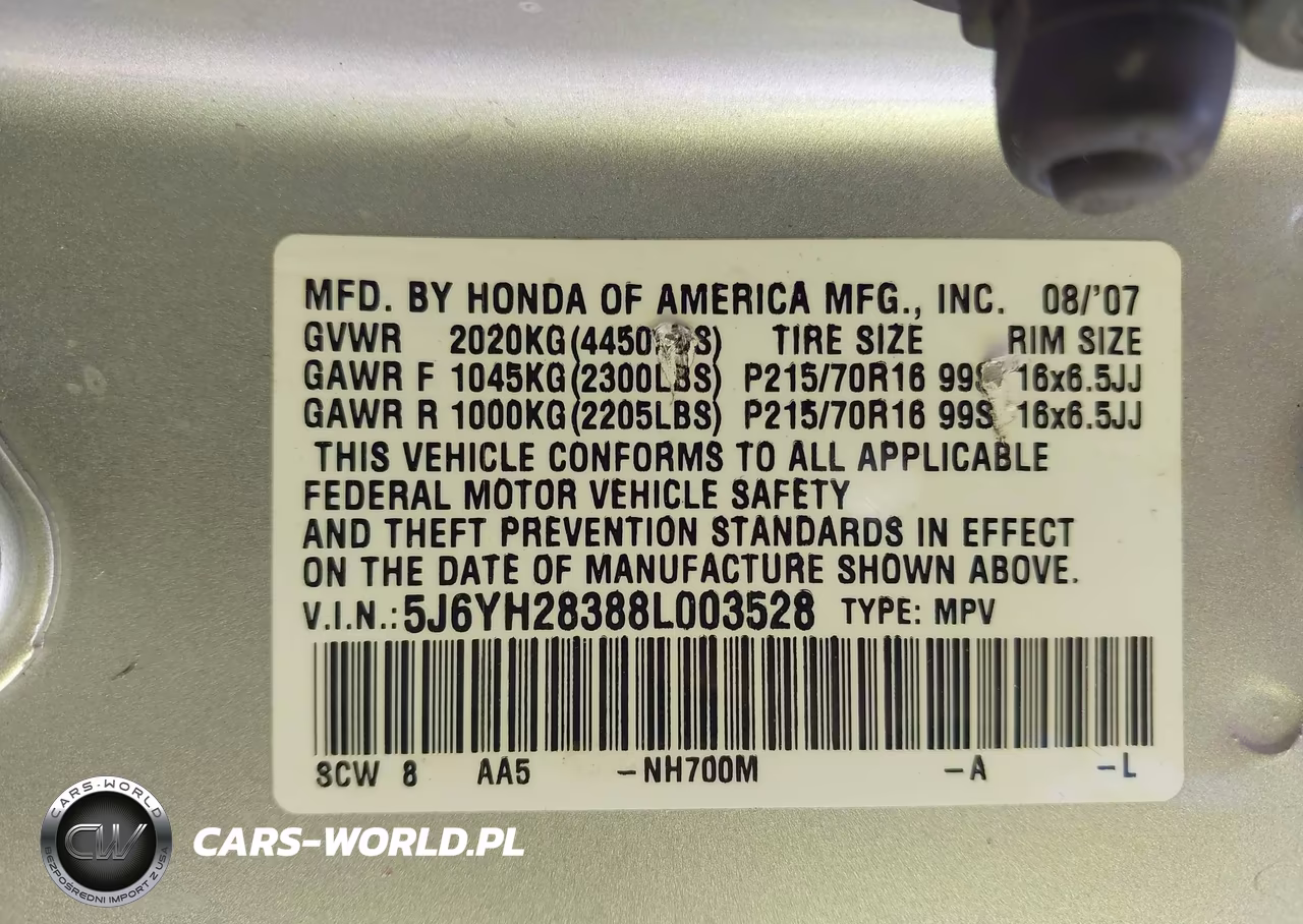 2008 Honda Element Lx VIN:5J6YH28388L003528 - 9