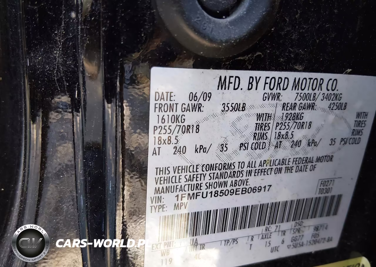 2009 Ford Expedition Eddie Bauer-King Ranch VIN:1FMFU18509EB06917 - 9