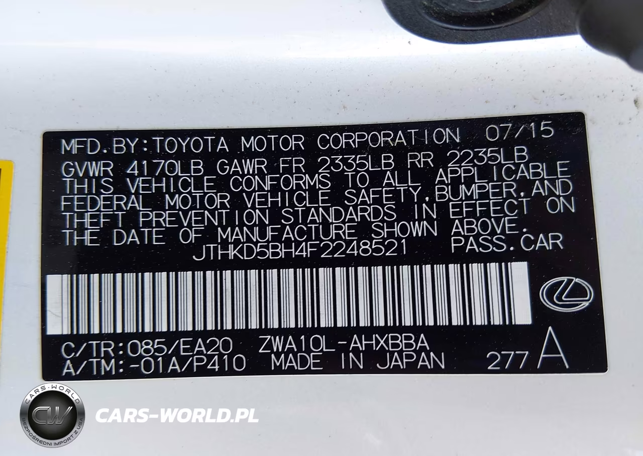 2015 Lexus Ct 200H VIN:JTHKD5BH4F2248521 - 9