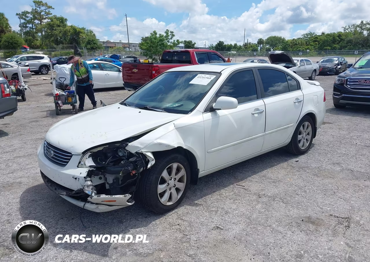 2007 Kia Optima Ex V6 VIN:KNAGE124975153783 - 2