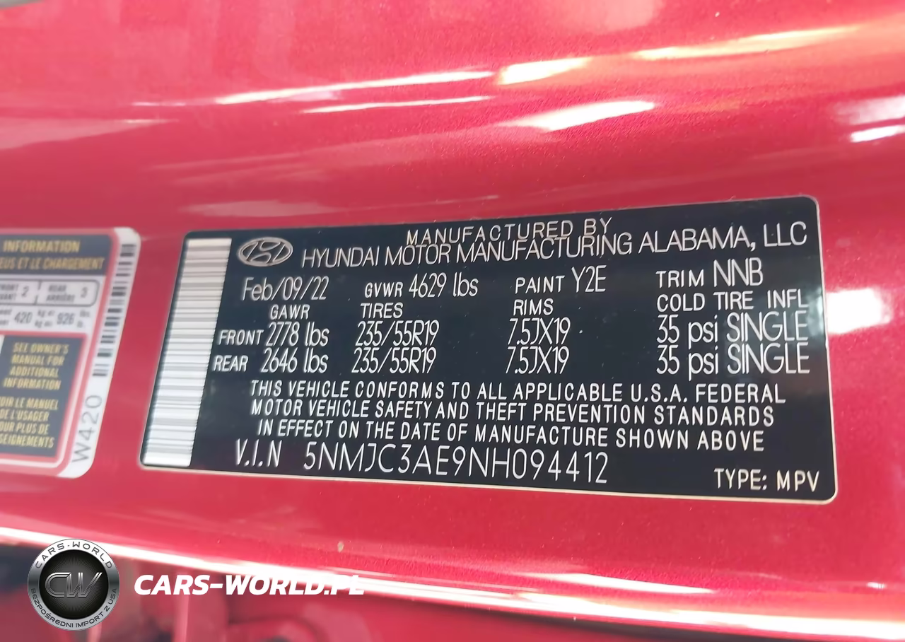 2022 Hyundai Tucson Sel VIN:5NMJC3AE9NH094412 - 9