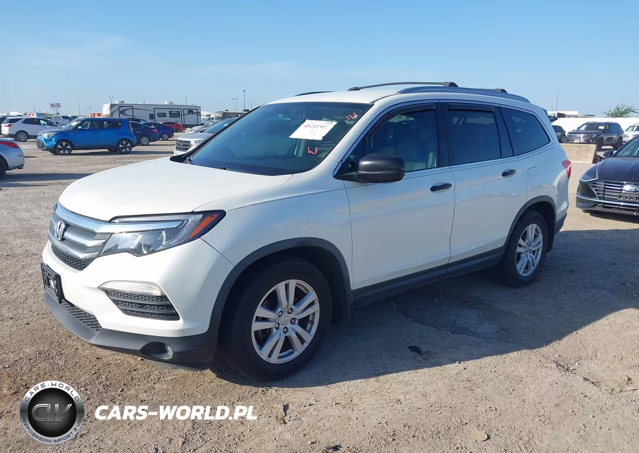 2017 Honda Pilot Lx VIN:5FNYF5H19HB038593 - 2