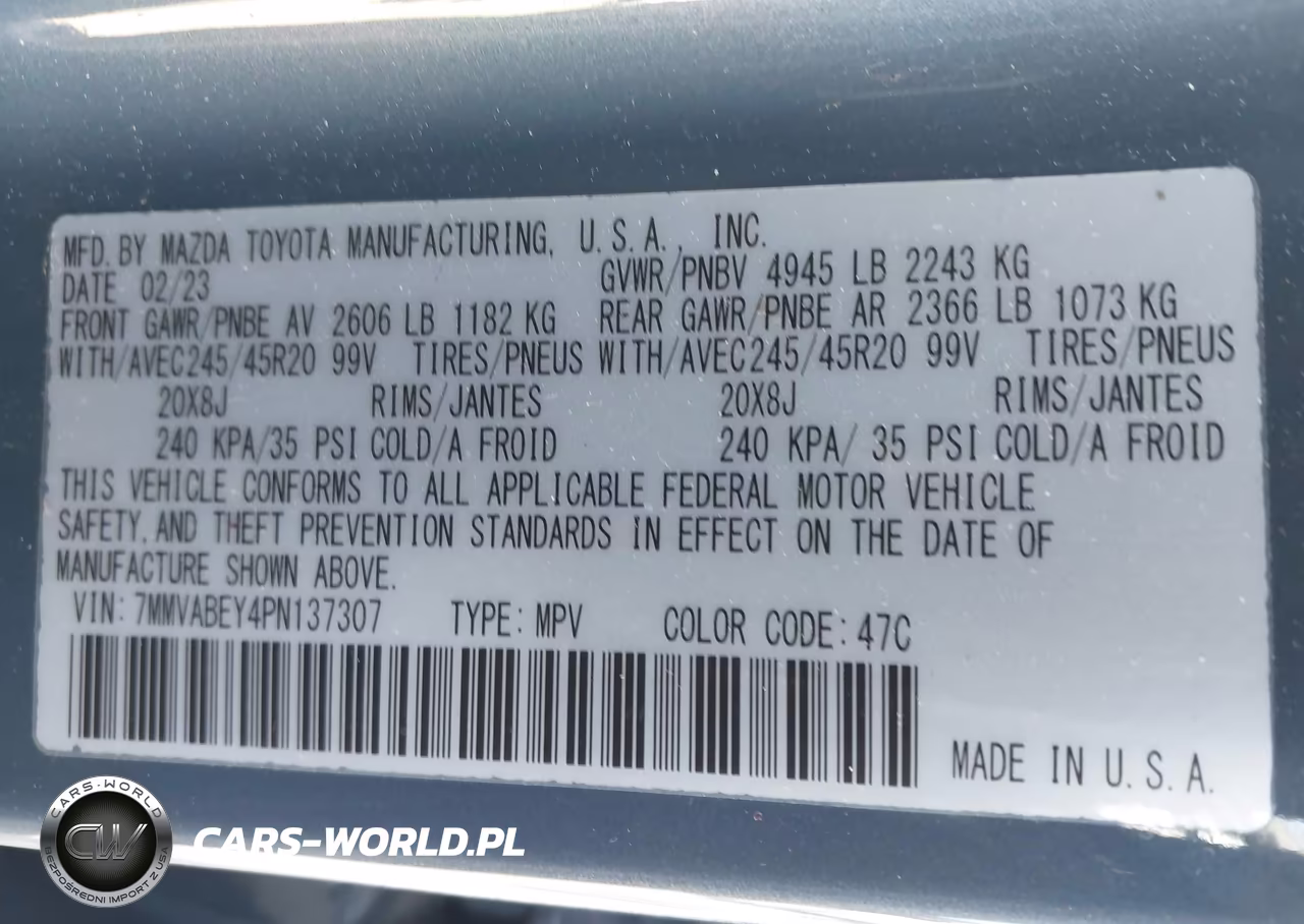 2023 Mazda Cx-50 2.5 Turbo Premium Plus VIN:7MMVABEY4PN137307 - 9