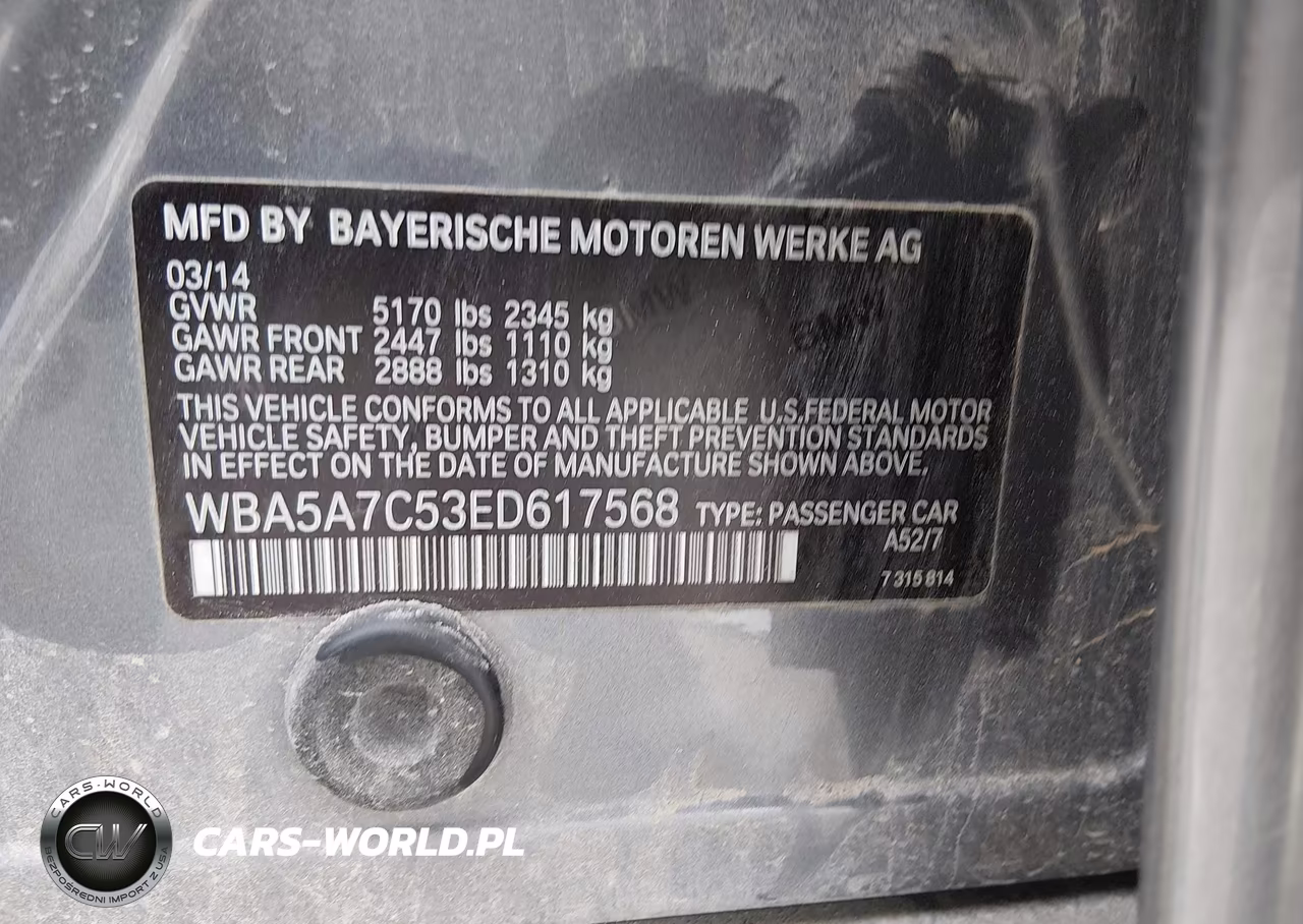 2014 BMW 528I xDrive VIN:WBA5A7C53ED617568 - 9