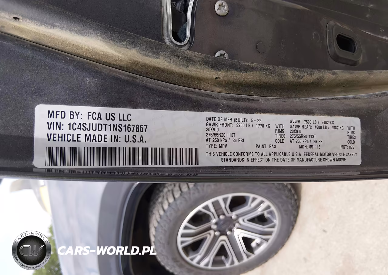 2022 Jeep Wagoneer Series Iii 4X2 VIN:1C4SJUDT1NS167867 - 9
