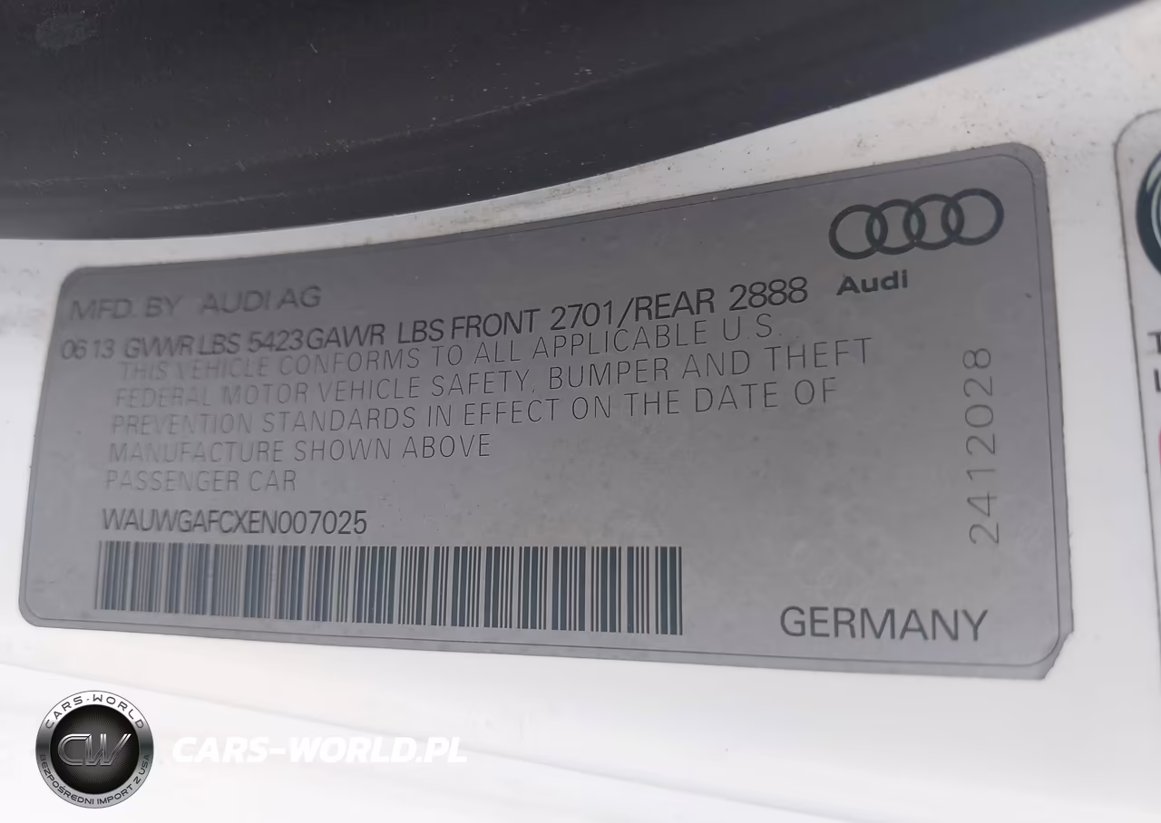2014 Audi A7 3.0T Premium Plus VIN:WAUWGAFCXEN007025 - 9