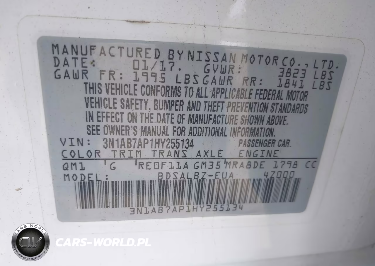 2017 Nissan Sentra S VIN:3N1AB7AP1HY255134 - 9