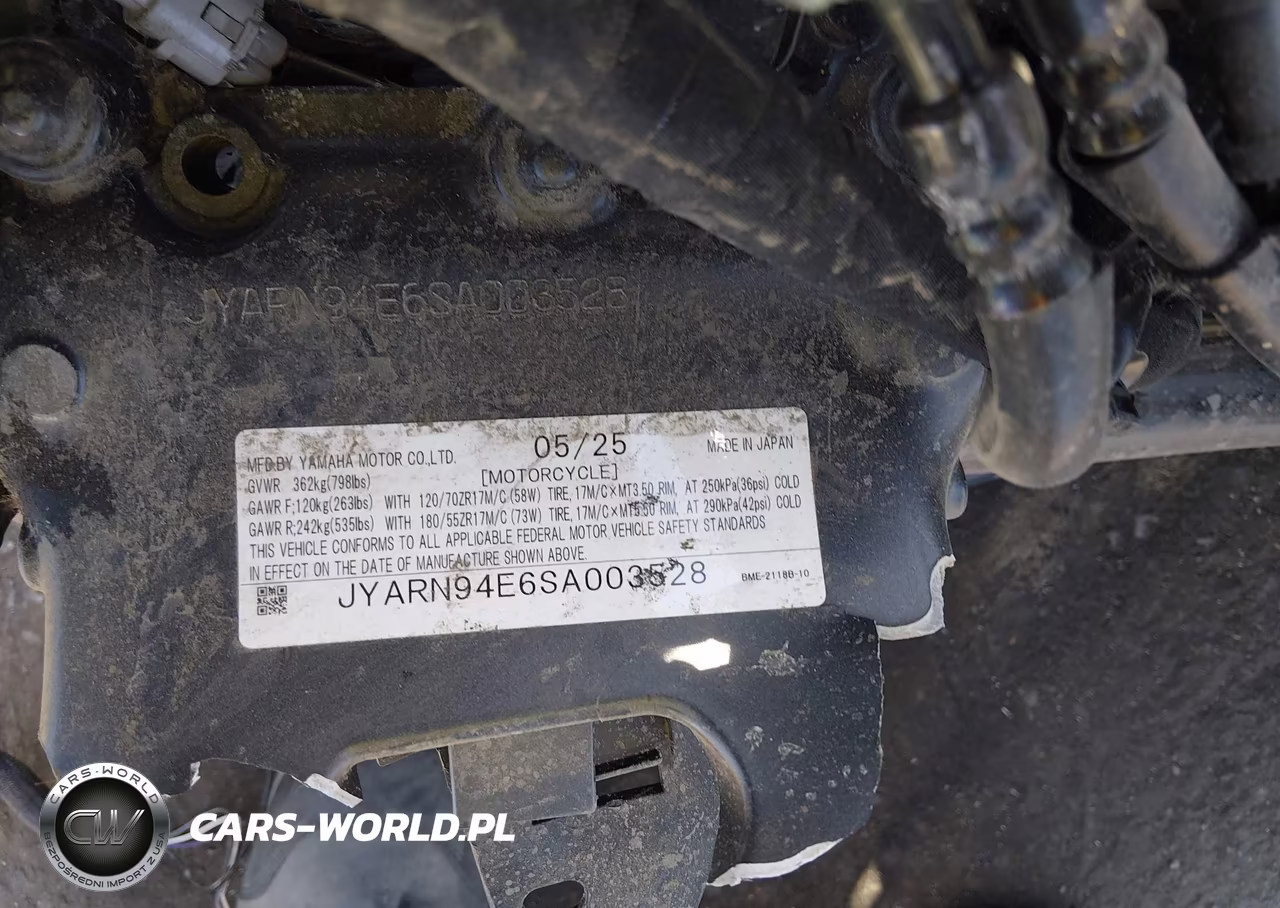 2025 Yamaha Mt09 VIN:JYARN94E6SA003528 - 10