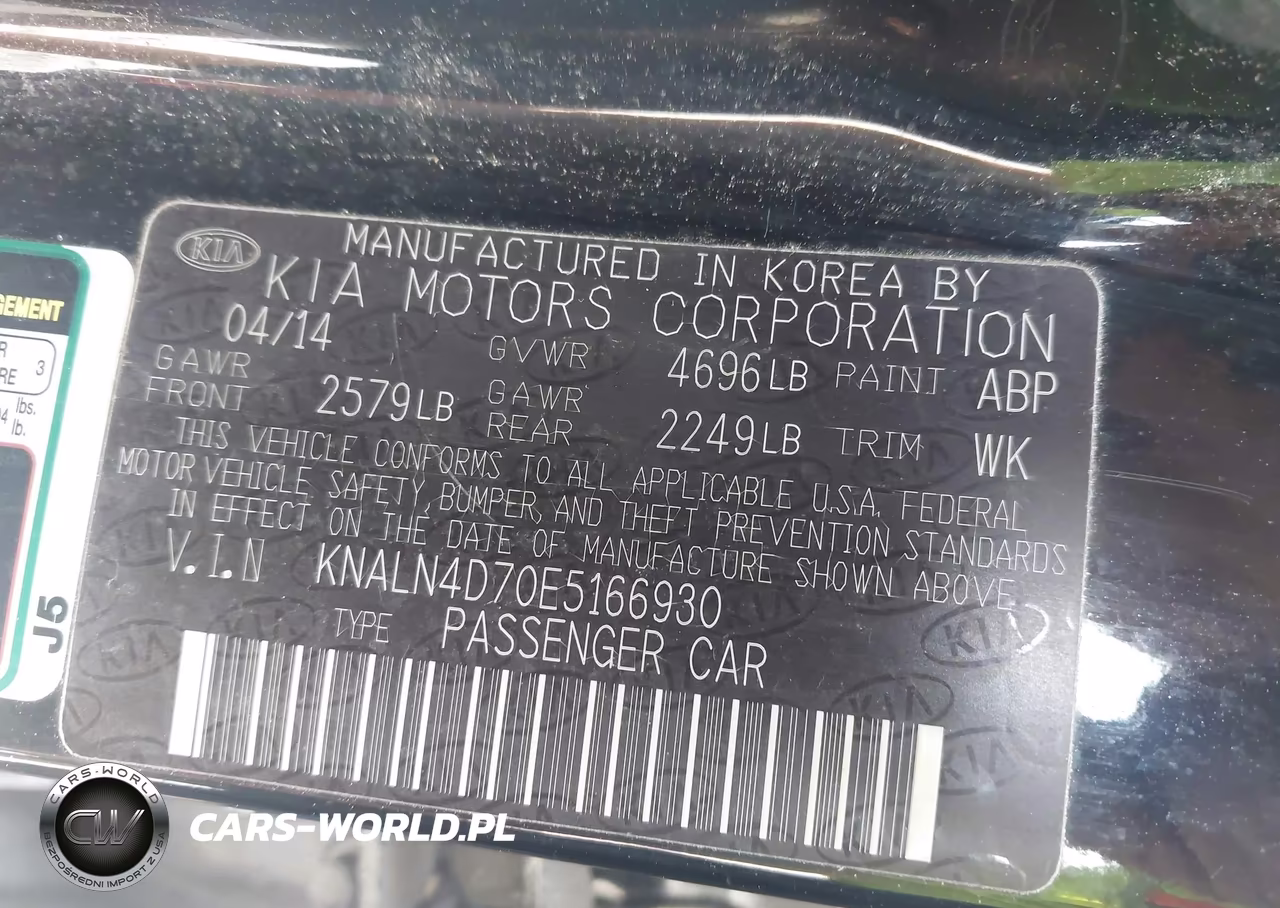 2014 Kia Cadenza Premium VIN:KNALN4D70E5166930 - 9