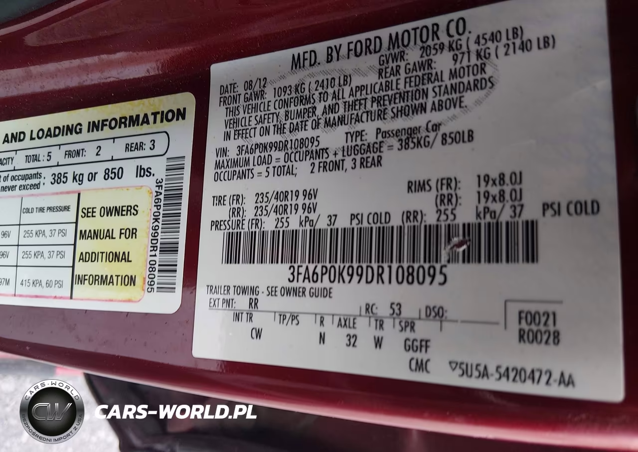 2013 Ford Fusion Titanium VIN:3FA6P0K99DR108095 - 9