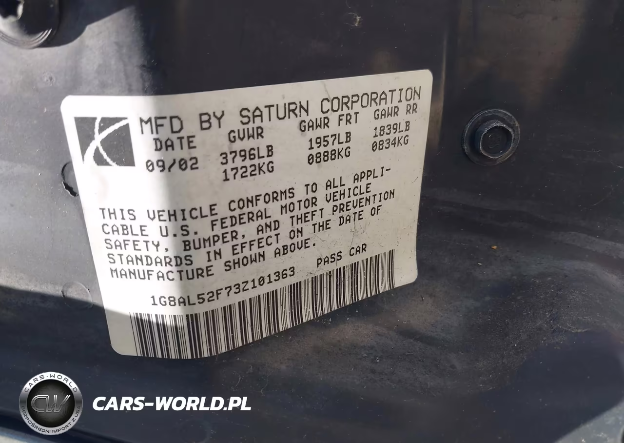 2003 Saturn Ion 3 VIN:1G8AL52F73Z101363 - 9