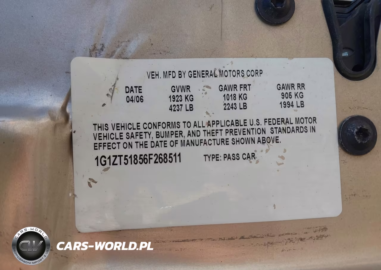 2006 Chevrolet Malibu Lt VIN:1G1ZT51856F268511 - 9