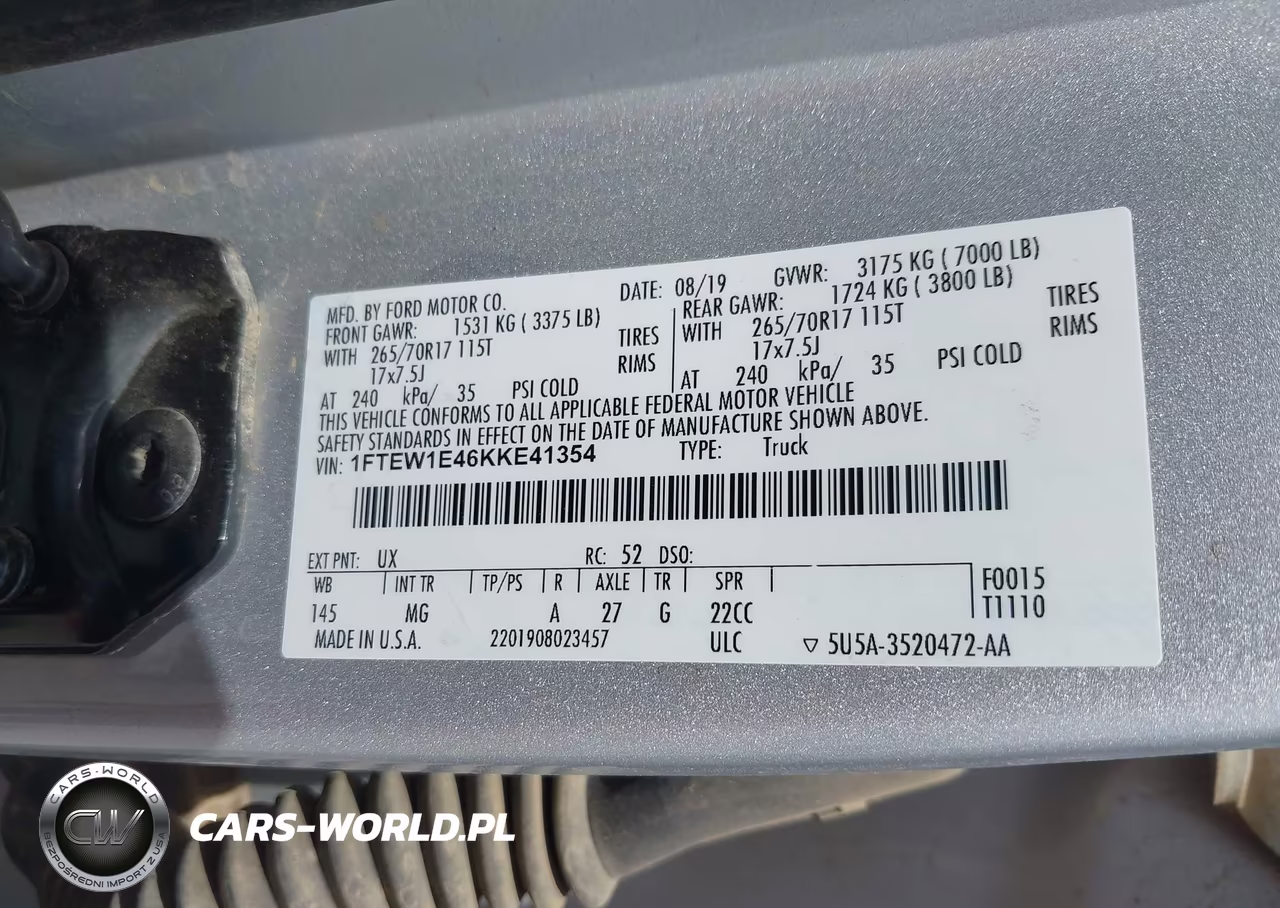 2019 Ford F-150 Xlt VIN:1FTEW1E46KKE41354 - 9