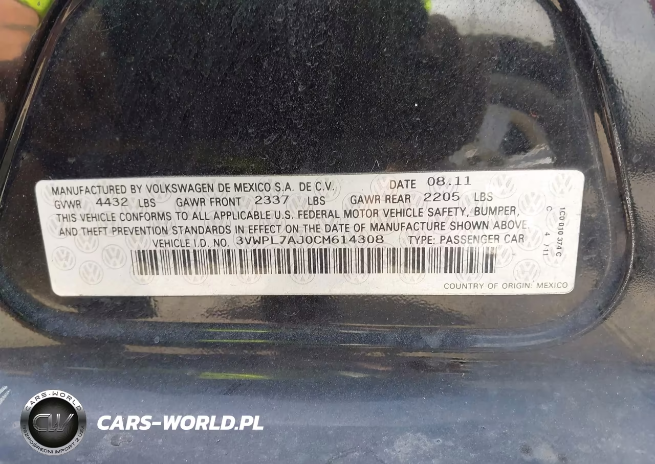 2012 Volkswagen Jetta Sportwagen 2.0L Tdi VIN:3VWPL7AJ0CM614308 - 9