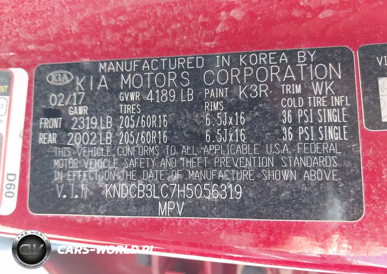 2017 Kia Niro Lx VIN:KNDCB3LC7H5056319 - 9
