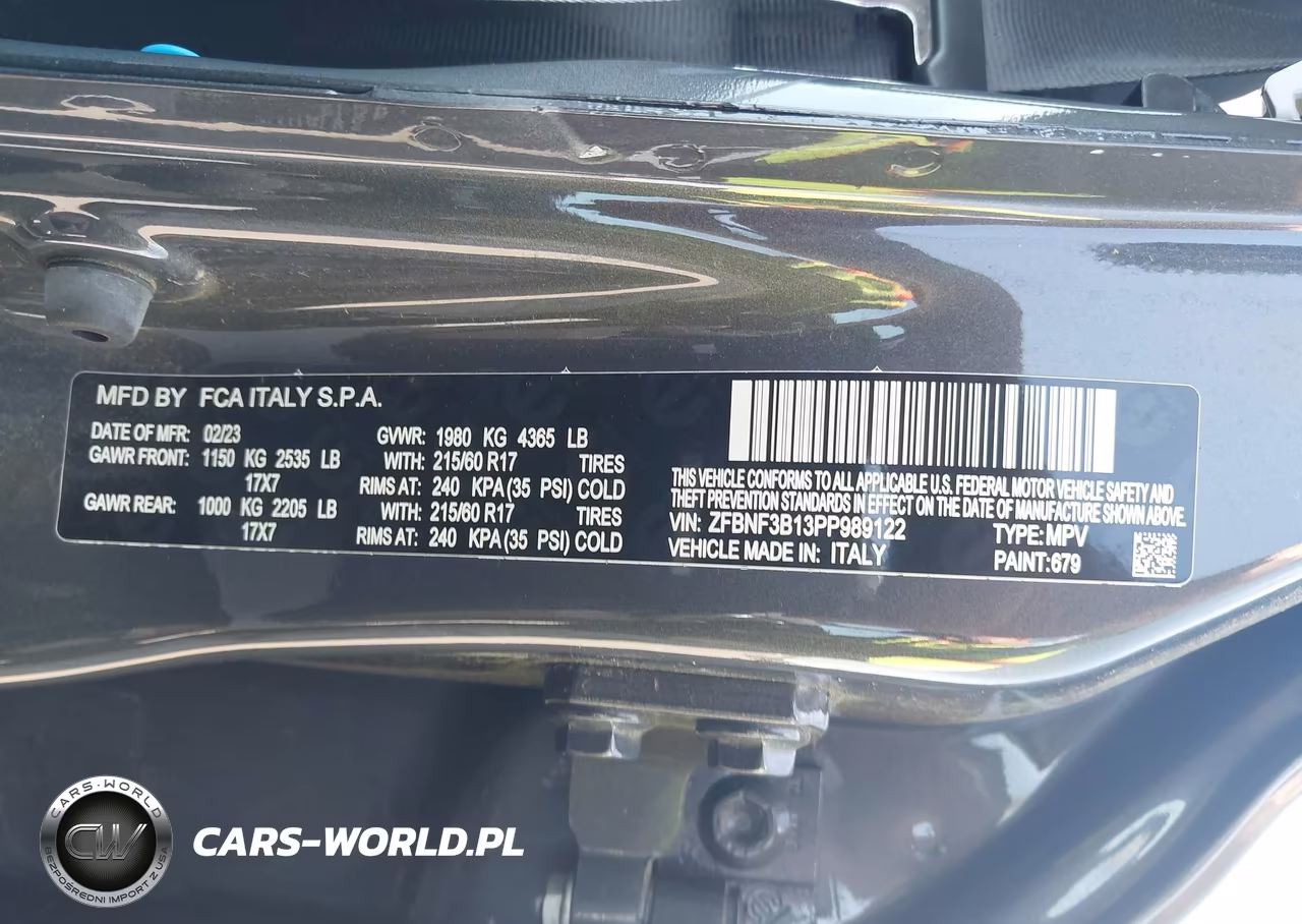 2023 Fiat 500X Pop Awd VIN:ZFBNF3B13PP989122 - 9