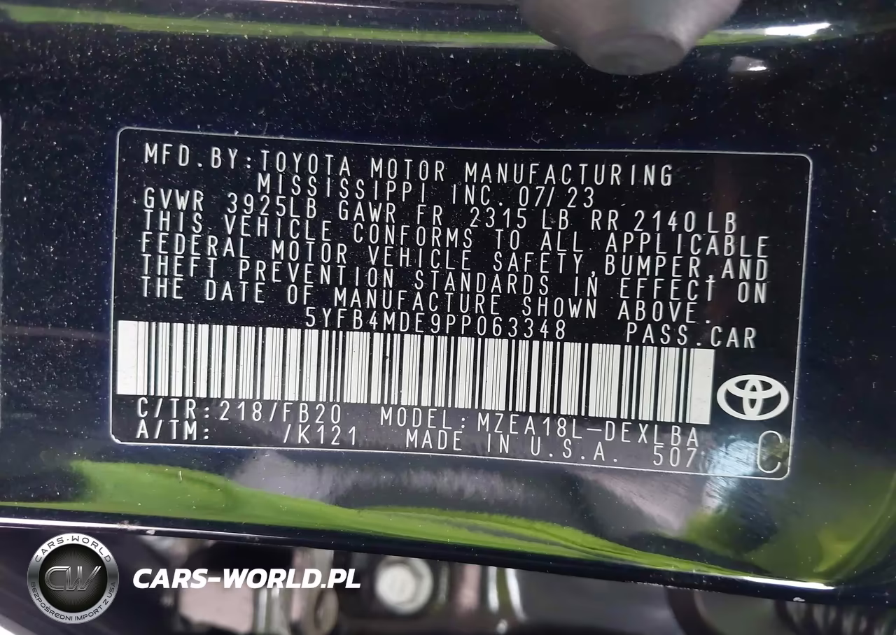2023 Toyota Corolla Le VIN:5YFB4MDE9PP063348 - 9