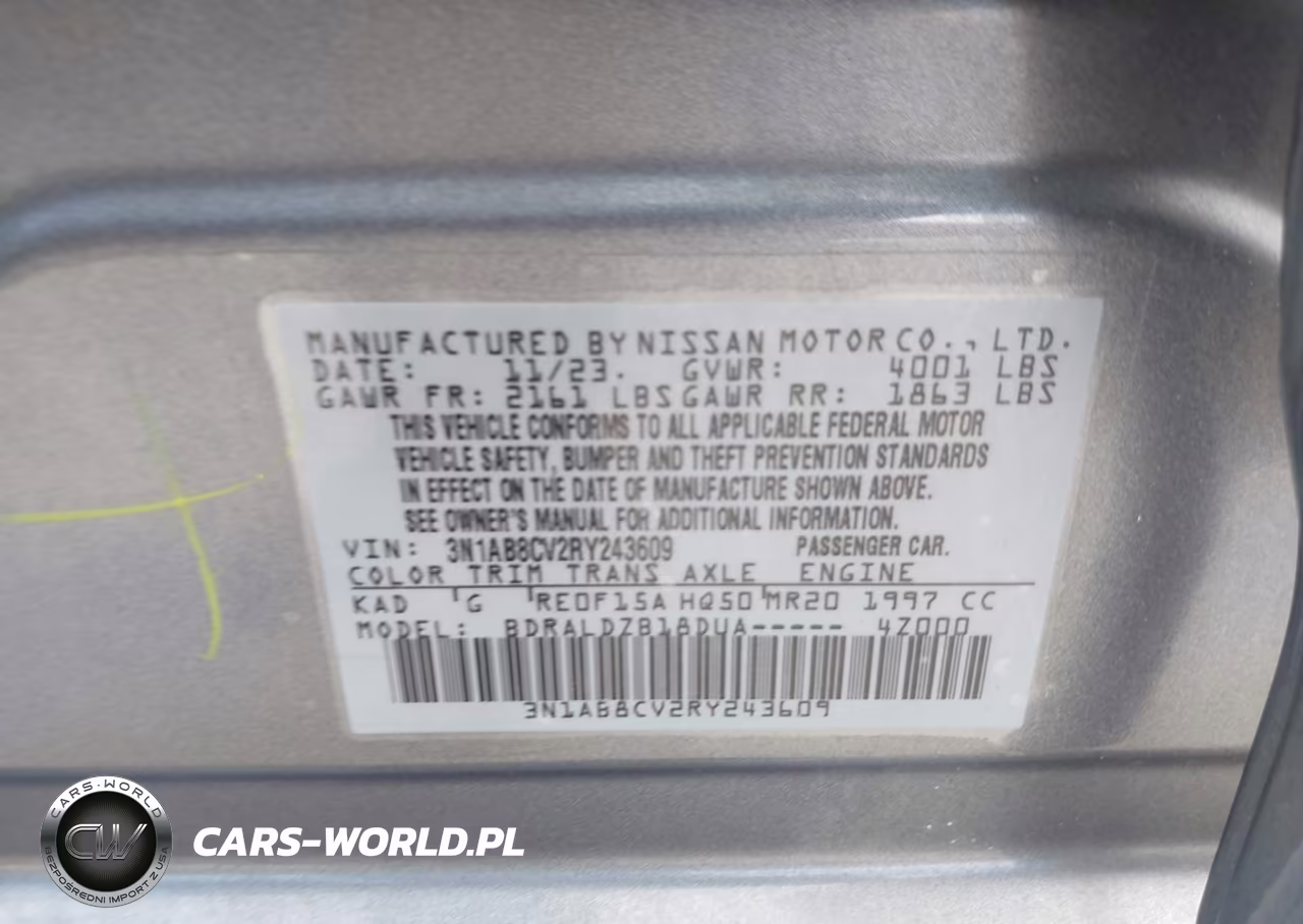 2024 Nissan Sentra Sv Xtronic Cvt VIN:3N1AB8CV2RY243609 - 9