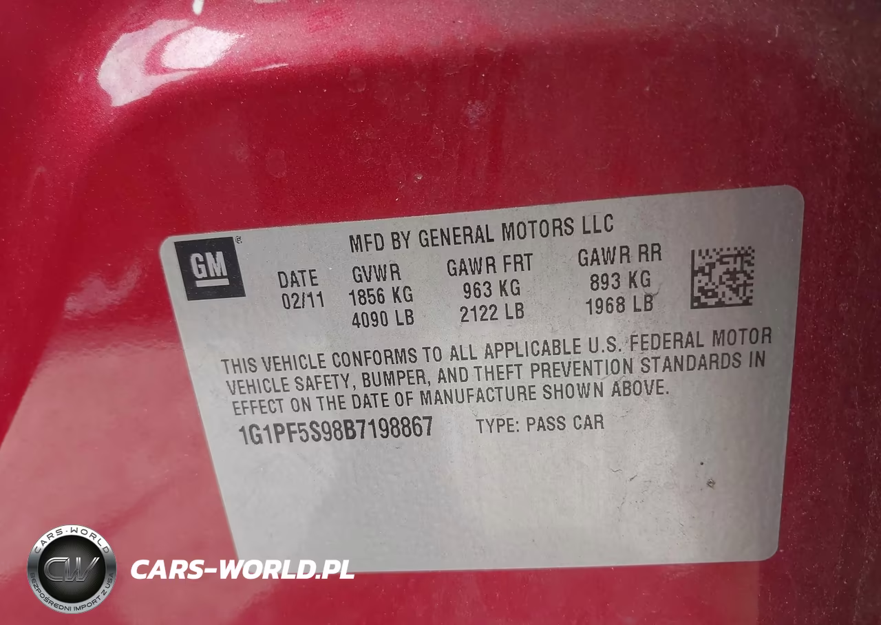 2011 Chevrolet Cruze 1Lt VIN:1G1PF5S98B7198867 - 9