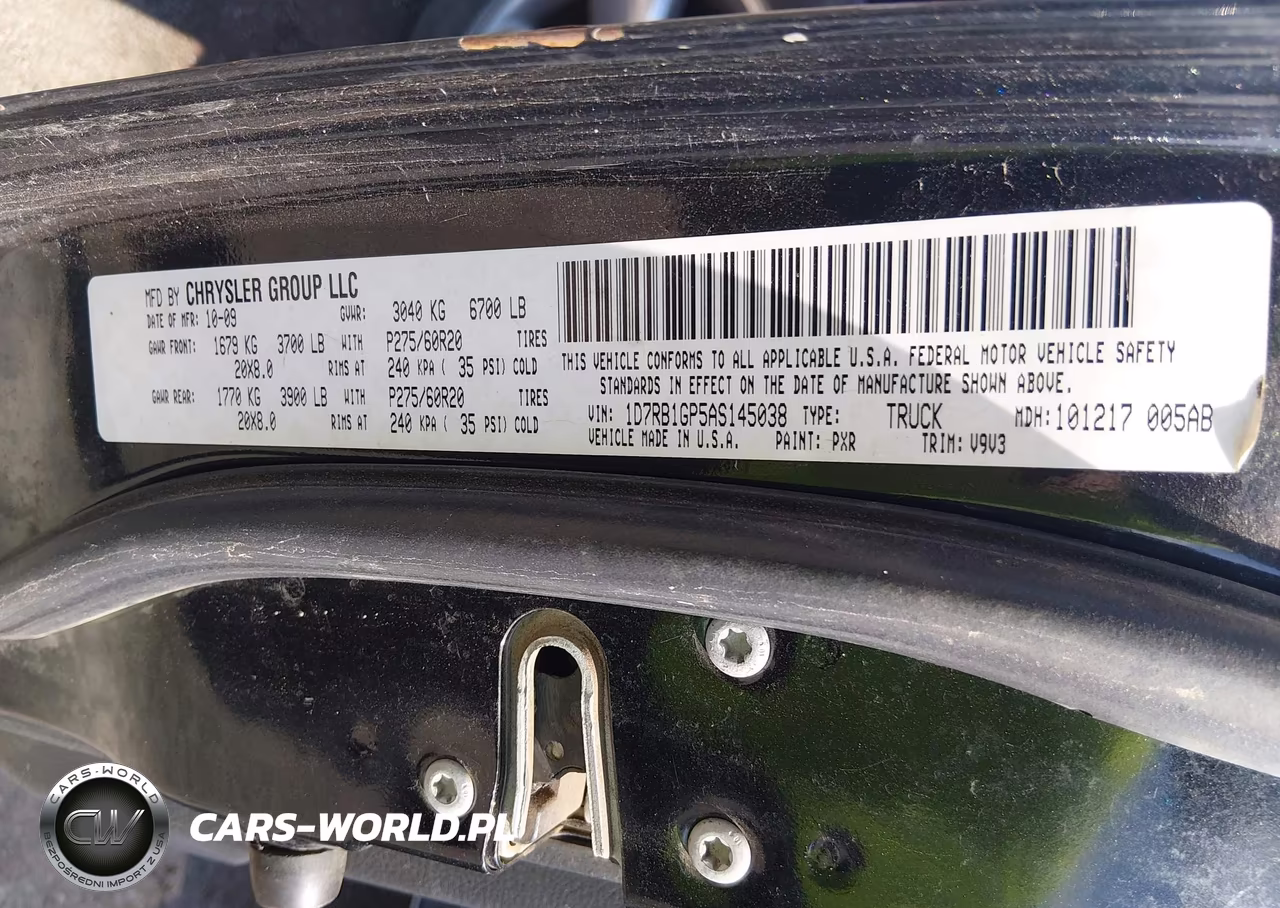 2010 Dodge Ram 1500 Slt-Sport-Trx VIN:1D7RB1GP5AS145038 - 9