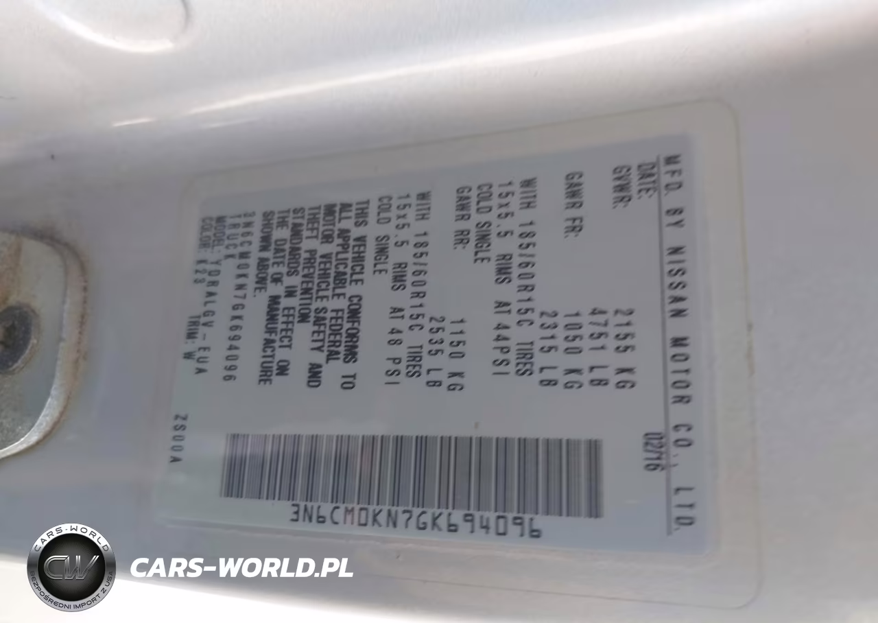 2016 Nissan Nv200 Sv VIN:3N6CM0KN7GK694096 - 9