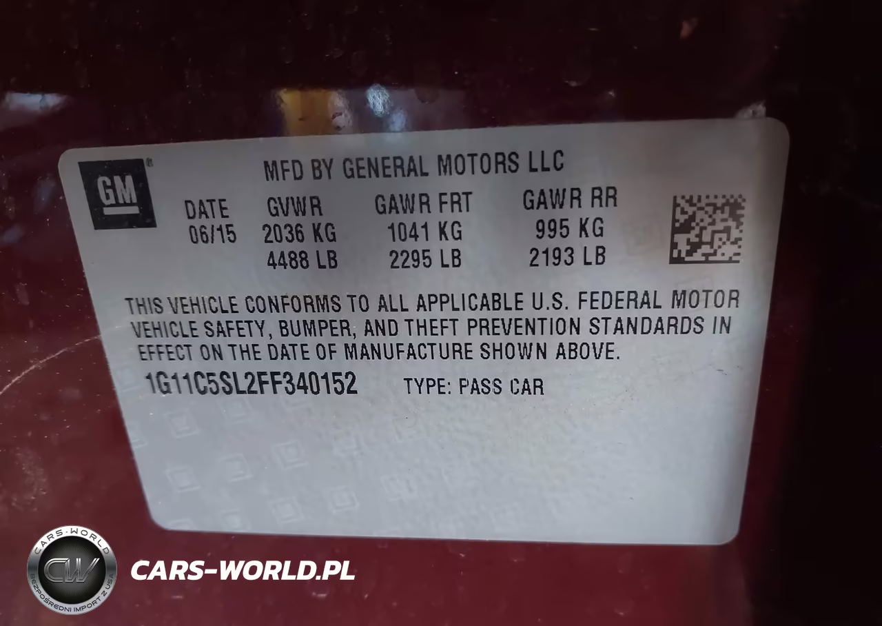 2015 Chevrolet Malibu 1Lt VIN:1G11C5SL2FF340152 - 9