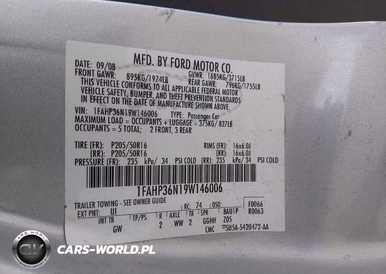 2009 Ford Focus Ses VIN:1FAHP36N19W146006 - 9