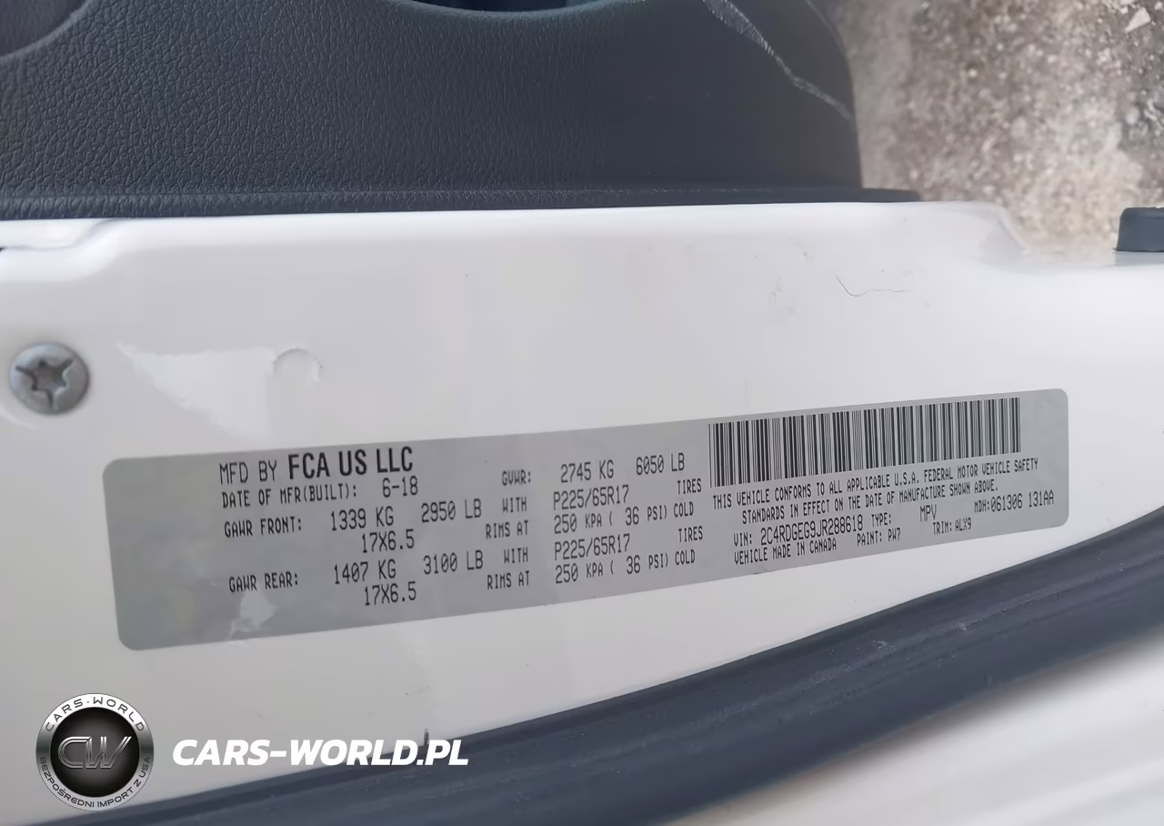 2018 Dodge Grand Caravan Gt VIN:2C4RDGEG9JR288618 - 9
