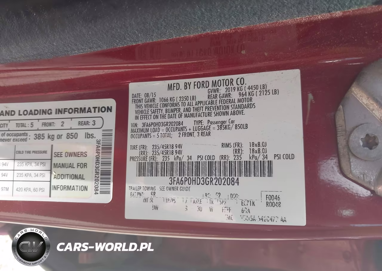 2016 Ford Fusion Se VIN:3FA6P0HD3GR202084 - 9