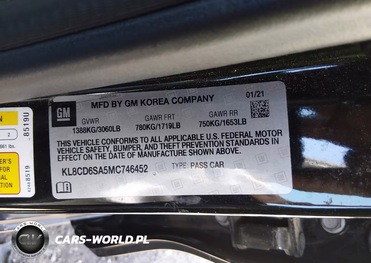 2021 Chevrolet Spark Fwd 1Lt Automatic VIN:KL8CD6SA5MC746452 - 9