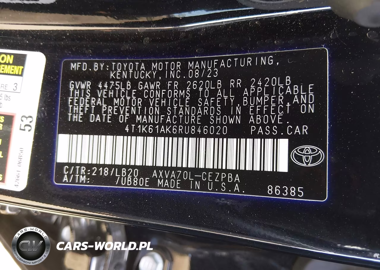 2024 Toyota Camry Xse VIN:4T1K61AK6RU846020 - 9