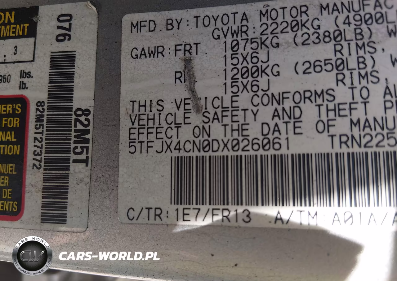 2013 Toyota Tacoma VIN:5TFJX4CN0DX026061 - 9