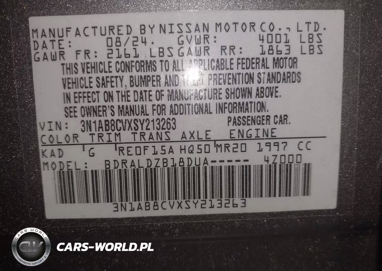2025 Nissan Sentra Sv VIN:3N1AB8CVXSY213263 - 9