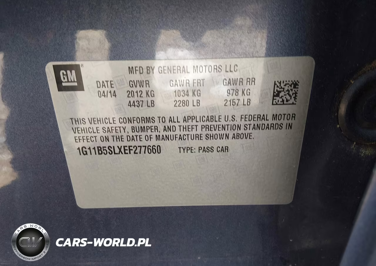 2014 Chevrolet Malibu 1Ls VIN:1G11B5SLXEF277660 - 9