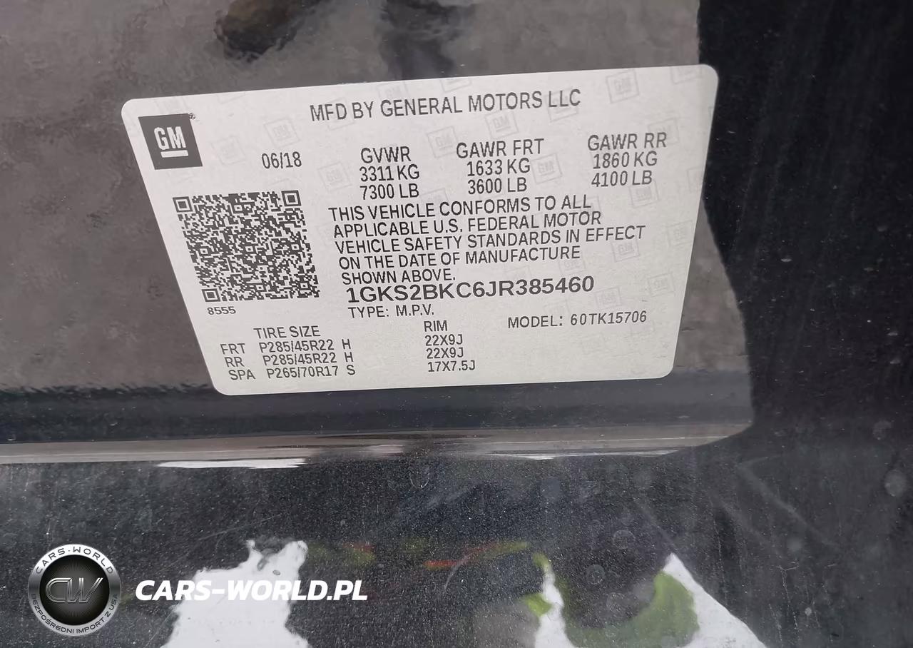 2018 GMC Yukon Slt VIN:1GKS2BKC6JR385460 - 9