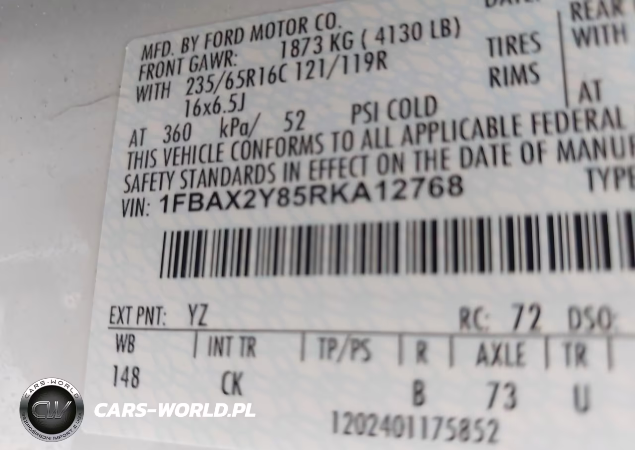2024 Ford Transit-350 Passenger Van Xlt VIN:1FBAX2Y85RKA12768 - 9