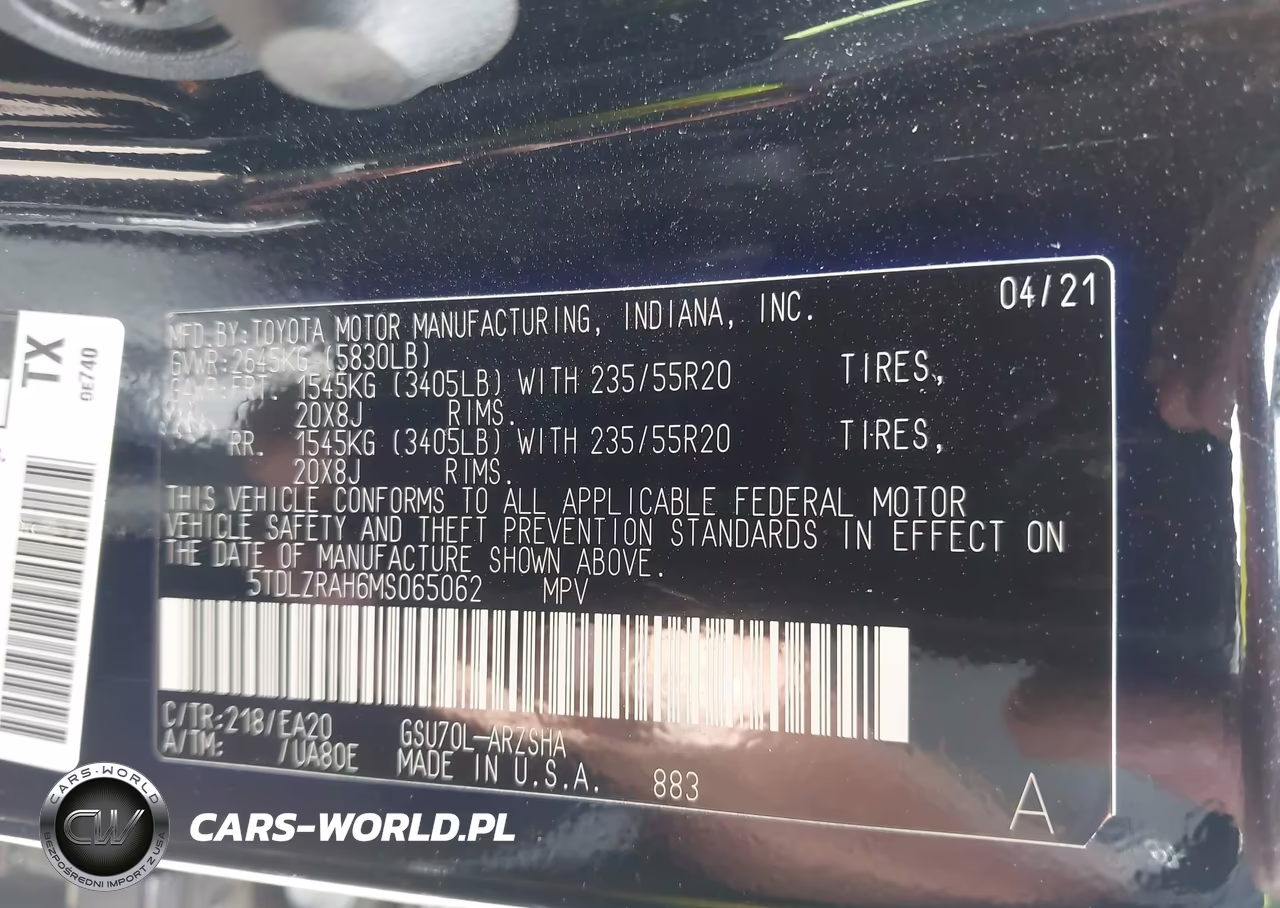 2021 Toyota Highlander Xse VIN:5TDLZRAH6MS065062 - 9