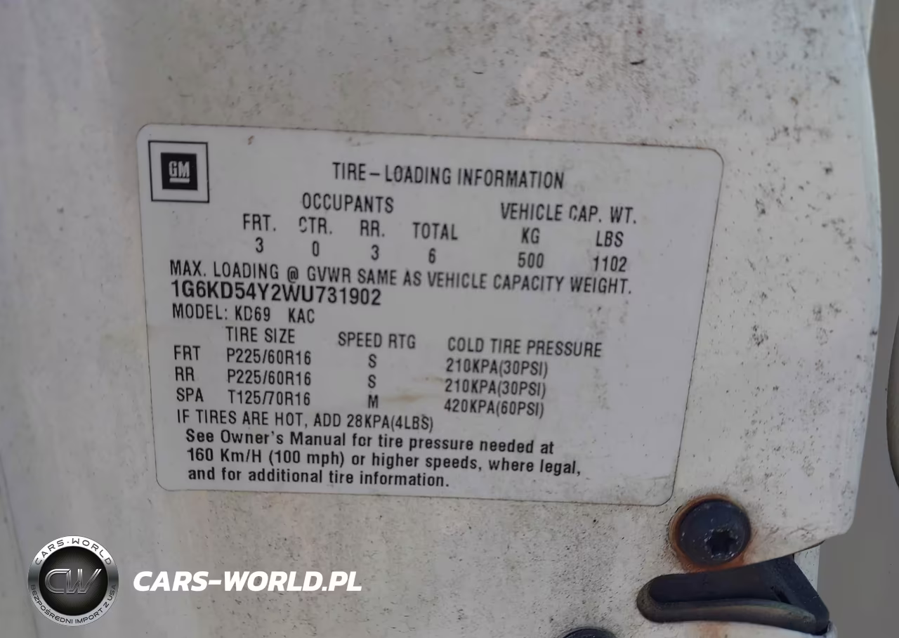 1998 Cadillac Deville Standard VIN:1G6KD54Y2WU731902 - 9