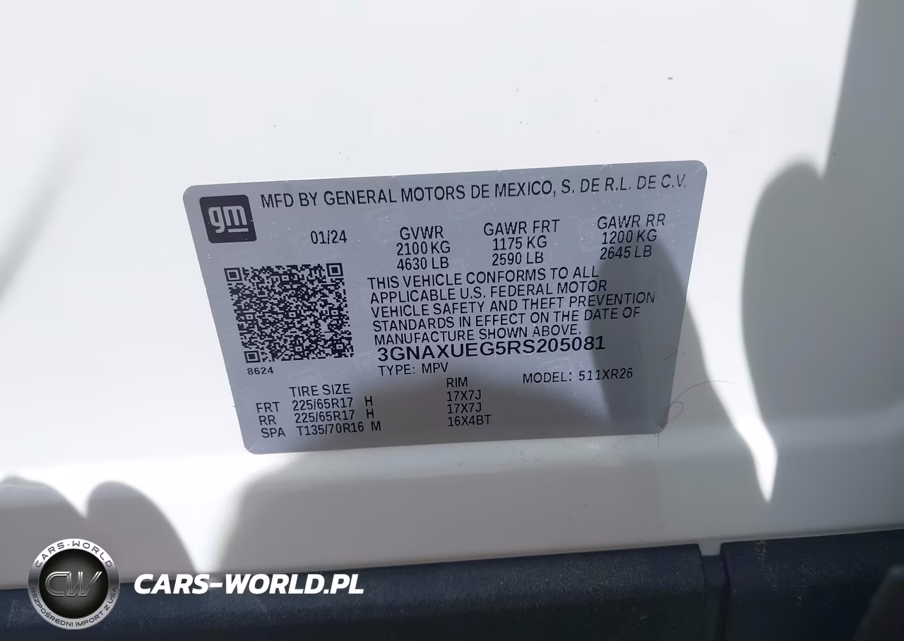 2024 Chevrolet Equinox Awd Lt VIN:3GNAXUEG5RS205081 - 9