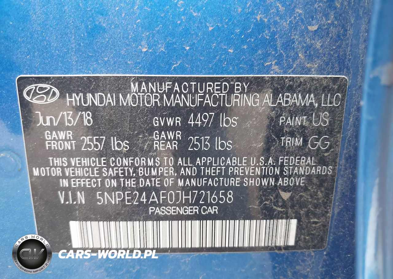 2018 Hyundai Sonata Se VIN:5NPE24AF0JH721658 - 9