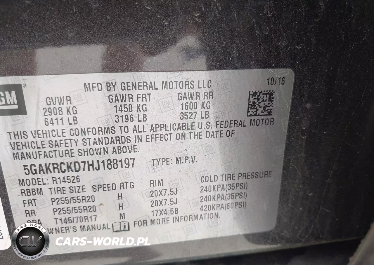 2017 Buick Enclave Premium VIN:5GAKRCKD7HJ188197 - 9