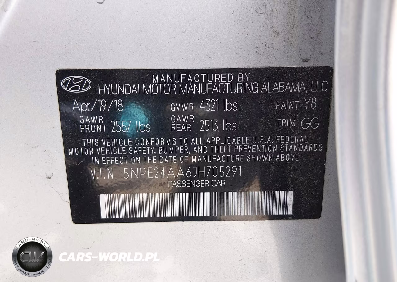 2018 Hyundai Sonata Eco VIN:5NPE24AA6JH705291 - 9