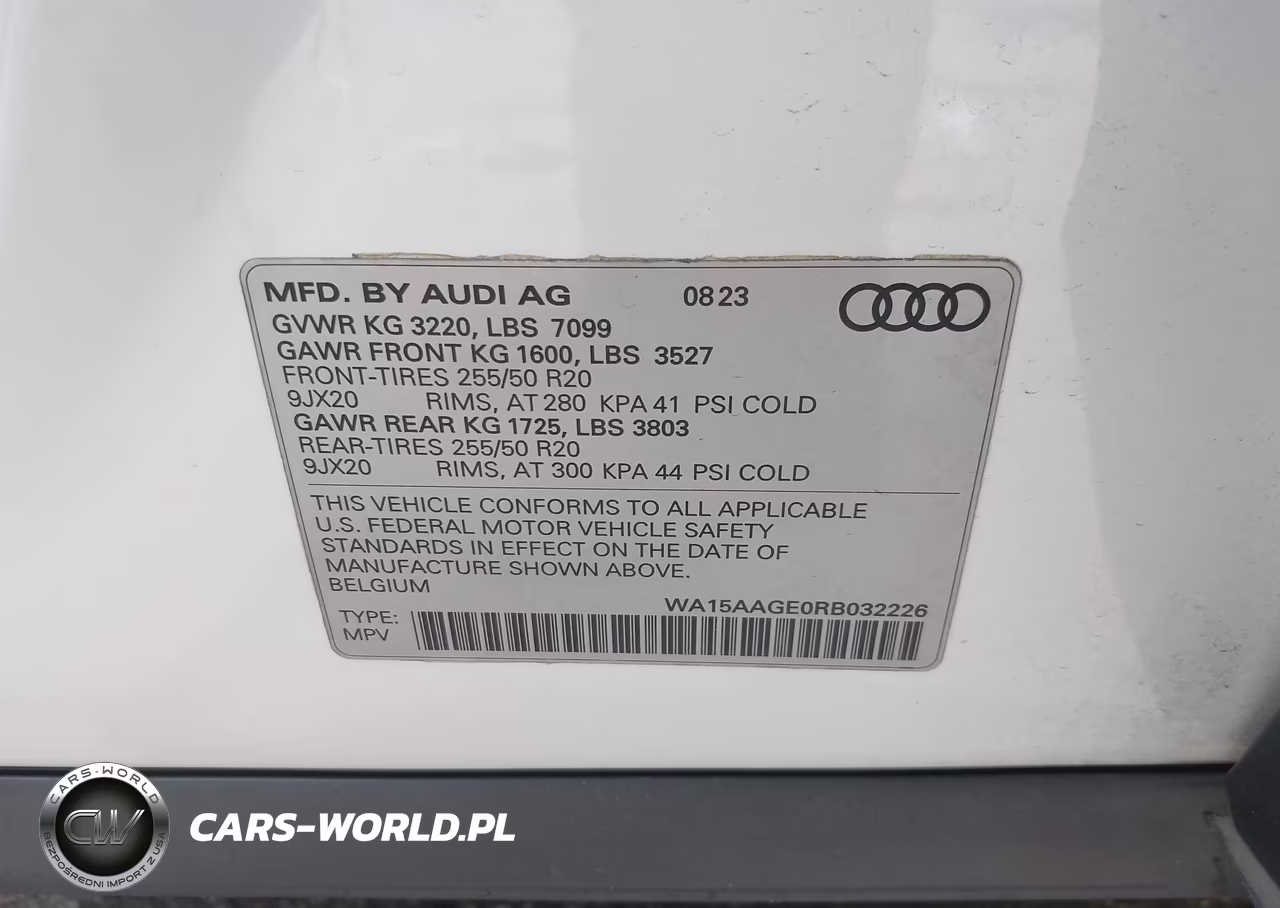2024 Audi Q8 E-Tron Premium Plus Quattro VIN:WA15AAGE0RB032226 - 9