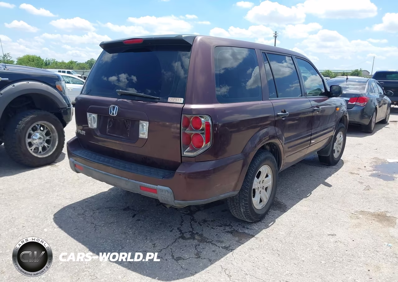 2007 Honda Pilot Lx VIN:5FNYF281X7B015921 - 4